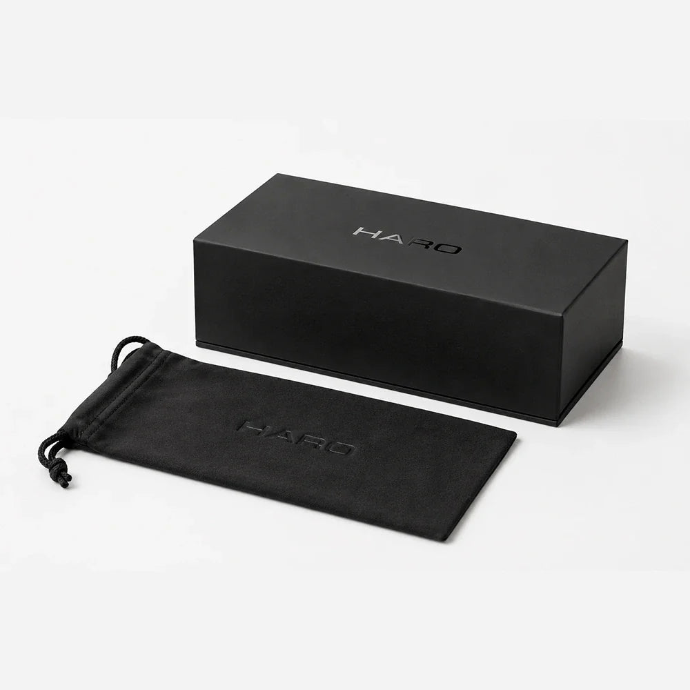 Anacapri Terrazza oval acetate sunglasses — HARO Eyewear packaging (case and bag)